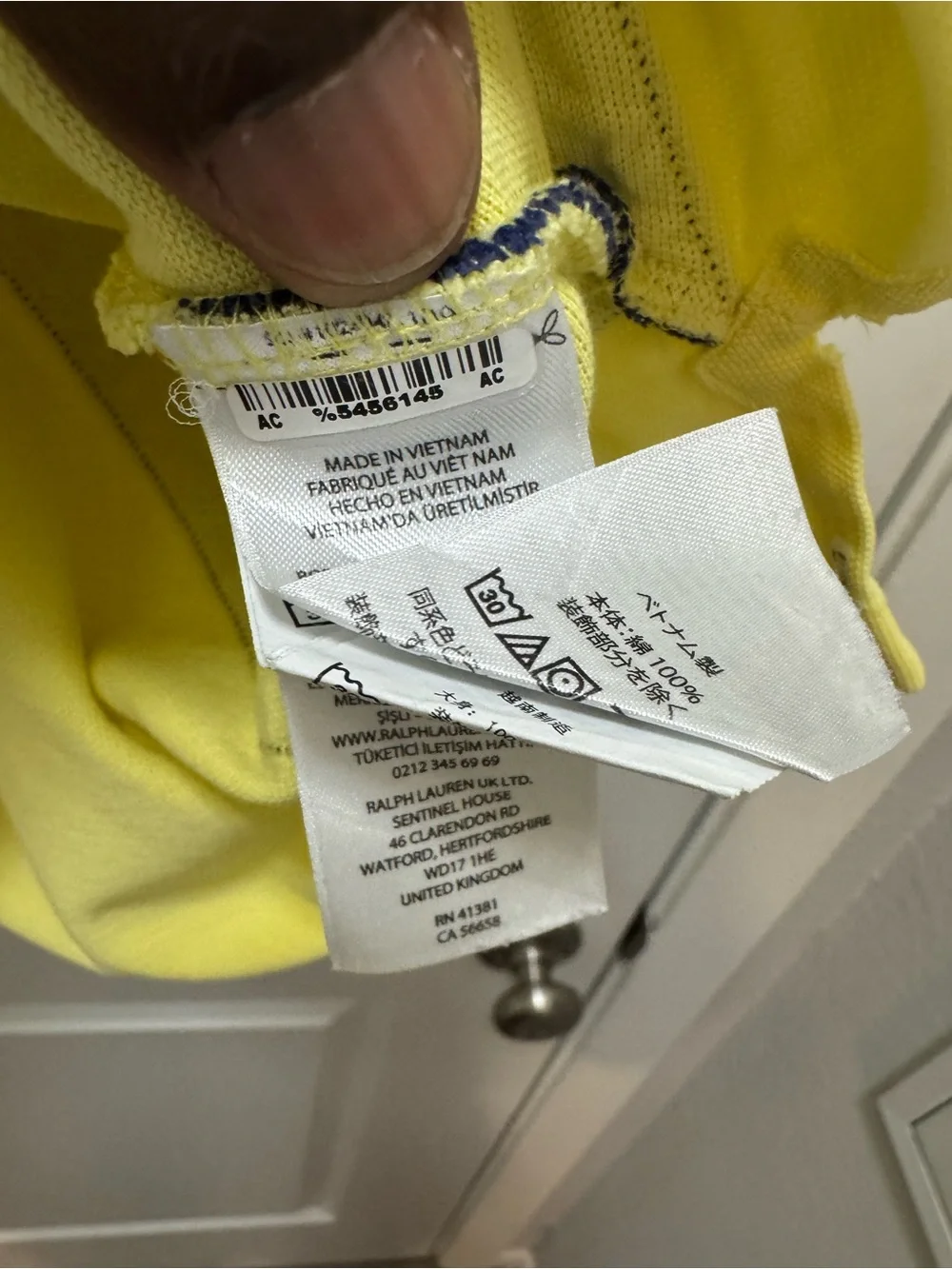 Polo Ralph Lauren Color Block Polo in Yellow